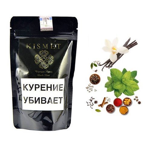 Kismet / Табак Kismet Black Mint - Чёрная Мята 100 г [M] в ХукаГиперМаркете Т24