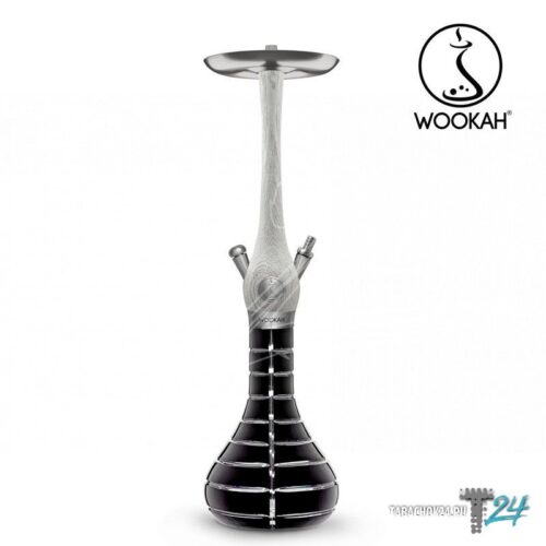 WOOKAH / Кальян Wookah Crystal Striped Black White Nox в ХукаГиперМаркете Т24