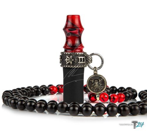 Japona Hookah / Мундштук персональный Japona hookah Samurai (beads) красно-чёрный в ХукаГиперМаркете Т24