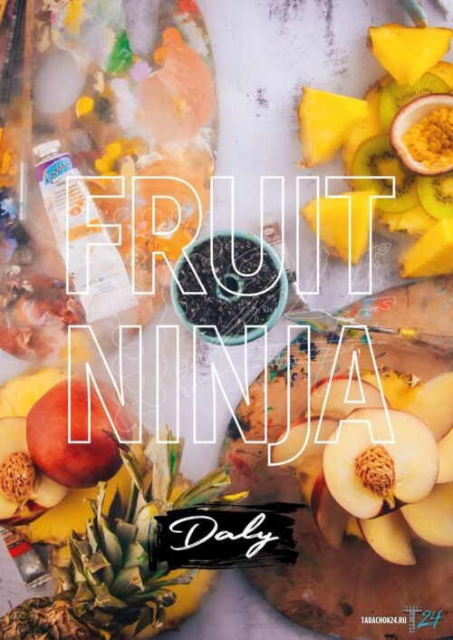 Daly Code / Бестабачная смесь Daly Code Fruit Ninja (Ананас/тропический микс) 250г в ХукаГиперМаркете Т24
