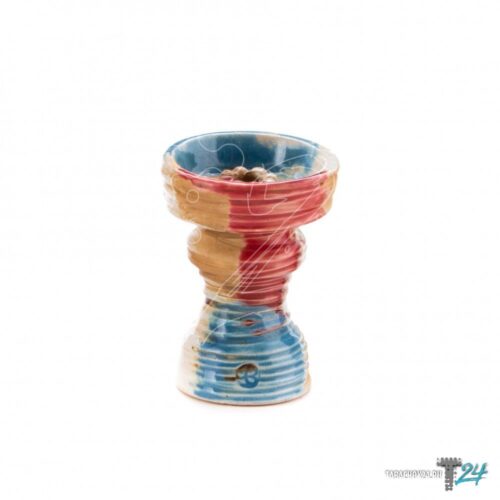 Vintage / Чаша Vintage ClayXglass Bohemia бело-сине-красная в ХукаГиперМаркете Т24