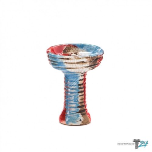 Vintage / Чаша Vintage ClayXglass Harmony бело-сине-красный в ХукаГиперМаркете Т24