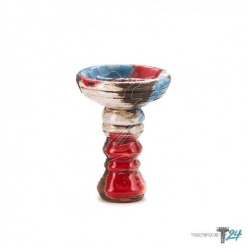 Vintage / Чаша Vintage ClayXglass MIX бело-сине-красная в ХукаГиперМаркете Т24