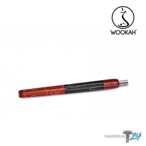 WOOKAH / Мундштук для кальяна Wookah Wooden Mouthpiece Padouk Black Leather в ХукаГиперМаркете Т24