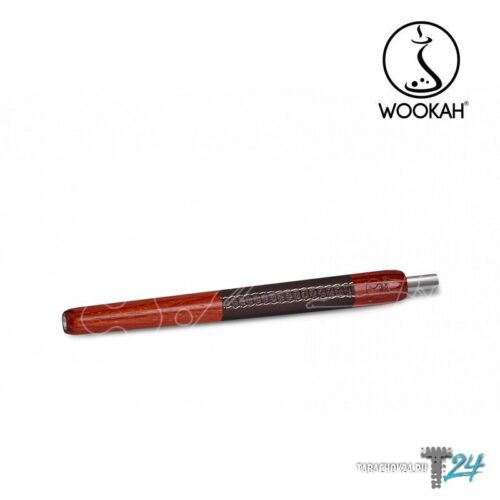 WOOKAH / Мундштук для кальяна Wookah Wooden Mouthpiece Padouk Brown Leather в ХукаГиперМаркете Т24