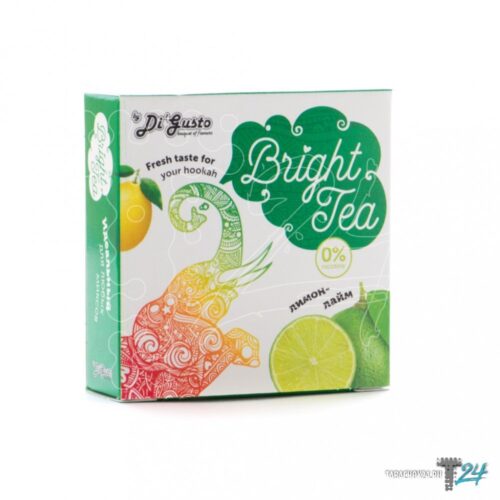 Bright Tea / Бестабачная смесь Bright Tea Лимон-Лайм, 50г в ХукаГиперМаркете Т24
