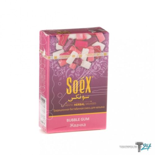 Soex / Бестабачная смесь Soex Buble gum, 50г в ХукаГиперМаркете Т24
