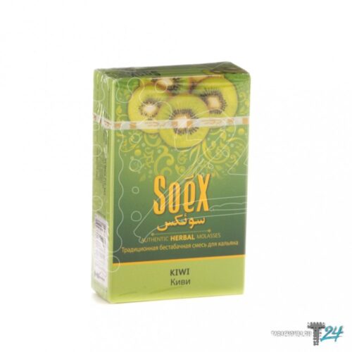 Soex / Бестабачная смесь Soex Kiwi, 50г в ХукаГиперМаркете Т24