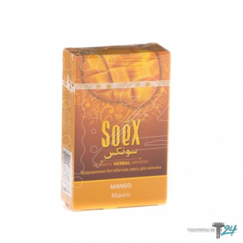 Soex / Бестабачная смесь Soex Mango, 50г в ХукаГиперМаркете Т24