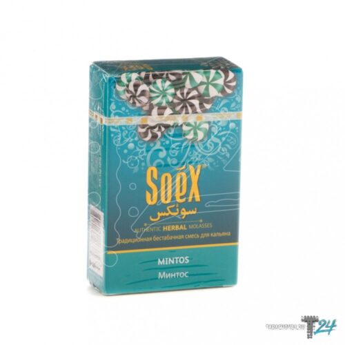 Soex / Бестабачная смесь Soex Mintos, 50г в ХукаГиперМаркете Т24