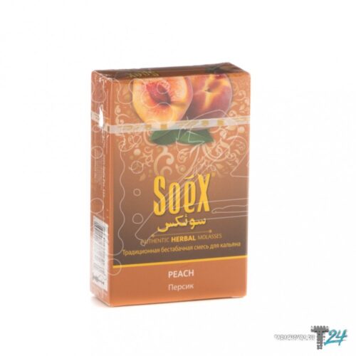 Soex / Бестабачная смесь Soex Peach, 50г в ХукаГиперМаркете Т24