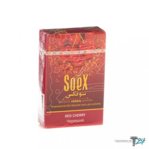 Soex / Бестабачная смесь Soex Red cherry, 50г в ХукаГиперМаркете Т24