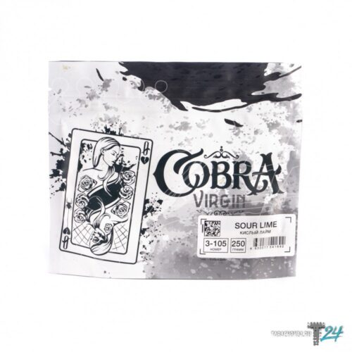 Cobra / Бестабачная смесь Cobra Virgin 3-105 Sour lime, 250г в ХукаГиперМаркете Т24