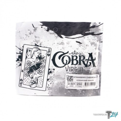 Cobra / Бестабачная смесь Cobra Virgin 3-501 Strawberry cheesecake, 250г в ХукаГиперМаркете Т24