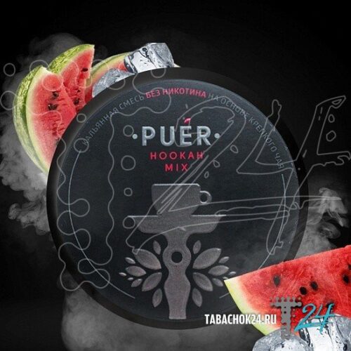Puer / Бестабачная смесь Puer Winter Watermelon (Холодящий арбуз), 100г в ХукаГиперМаркете Т24