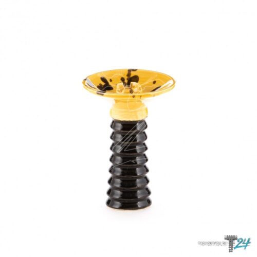 Cosmo / Чаша для кальяна Cosmo Bowl Hybryd жёлто-чёрная в ХукаГиперМаркете Т24