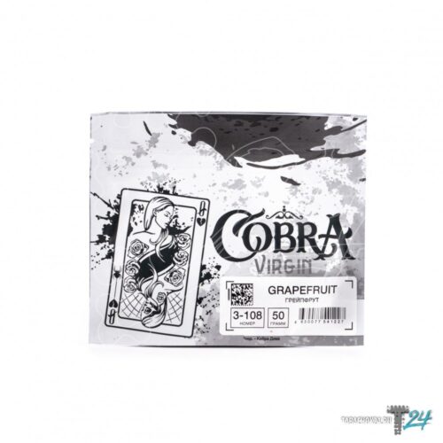 Cobra / Бестабачная смесь Cobra Virgin 3-108 Grapefruit, 50г в ХукаГиперМаркете Т24