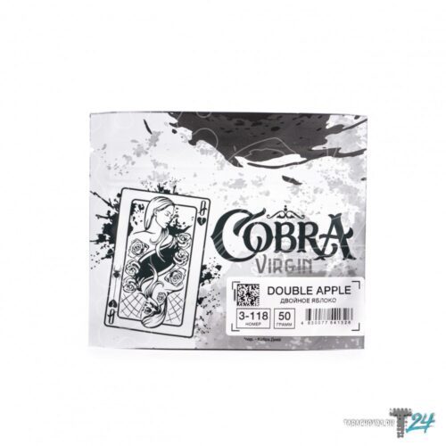 Cobra / Бестабачная смесь Cobra Virgin 3-118 Double apple, 50г в ХукаГиперМаркете Т24