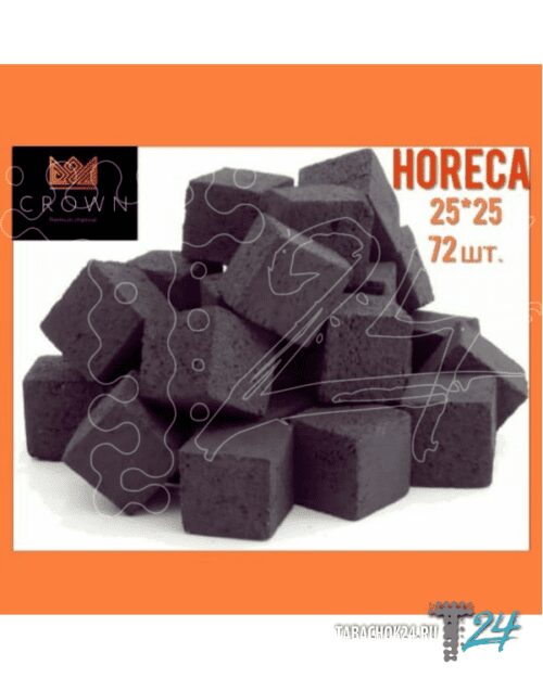 Crown / Уголь для кальяна кокосовый Crown Horeca 25мм, 72шт, 1кг в ХукаГиперМаркете Т24