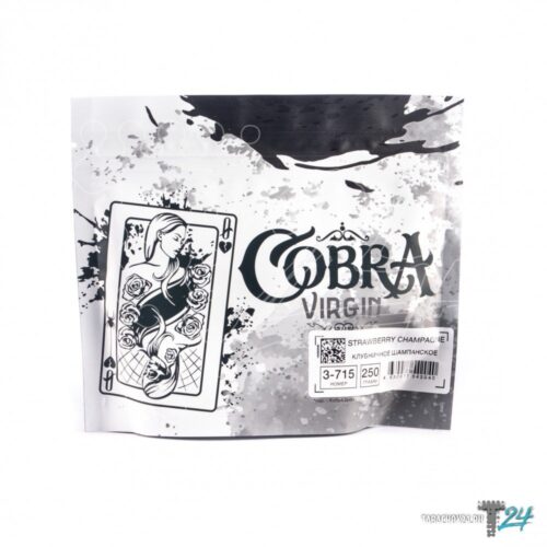 Cobra / Бестабачная смесь Cobra Virgin 3-715 Strawberry champagne, 250г в ХукаГиперМаркете Т24