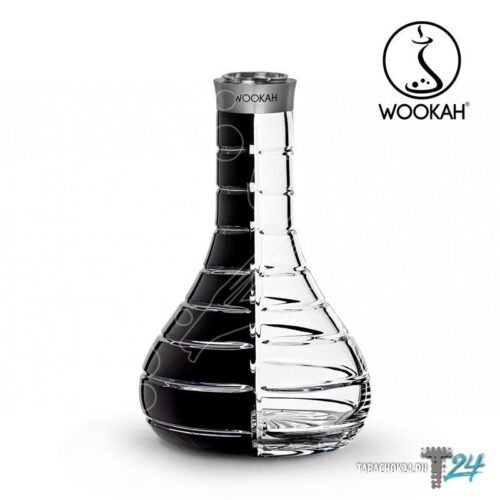 WOOKAH / Колба Wookah Mastercut Striped Black-Clear Click в ХукаГиперМаркете Т24