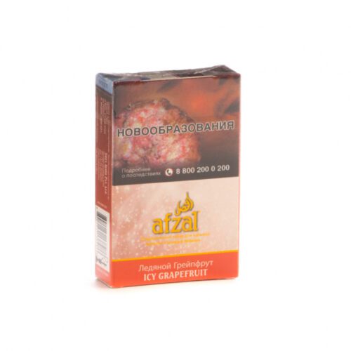 Afzal / Табак Afzal Icy Grapefruit (Ледяной Грейпфрут), 40г / Акциз в ХукаГиперМаркете Т24