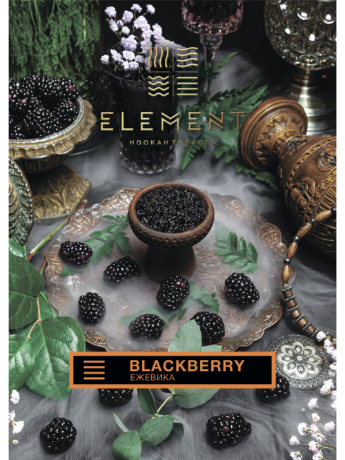 Element / Смесь для кальяна Element Земля Blackberry, 40г в ХукаГиперМаркете Т24