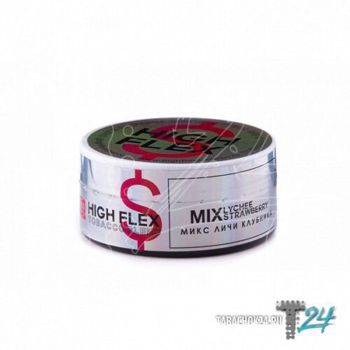 High Flex Tobacco / Табак High Flex Mix lychee strawberry, 100г [M] в ХукаГиперМаркете Т24