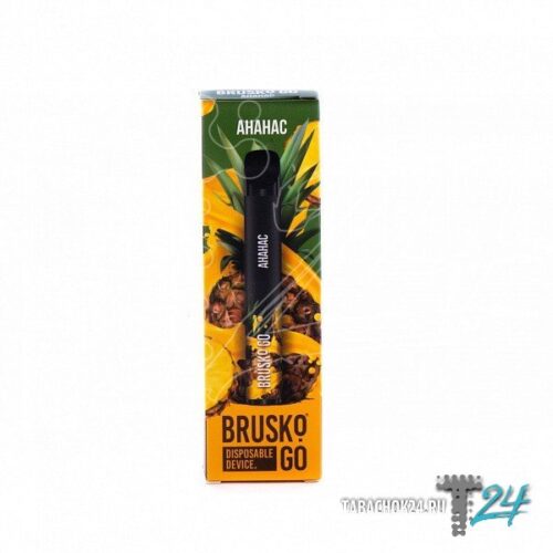 Brusko / Электронная сигарета Brusko Go Ананас (800 затяжек, одноразовая) в ХукаГиперМаркете Т24