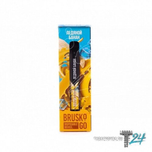 Brusko / Электронная сигарета Brusko Go Ледяной банан (800 затяжек, одноразовая) в ХукаГиперМаркете Т24