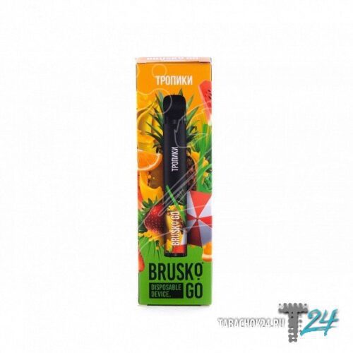 Brusko / Электронная сигарета Brusko Go Тропики (800 затяжек, одноразовая) в ХукаГиперМаркете Т24