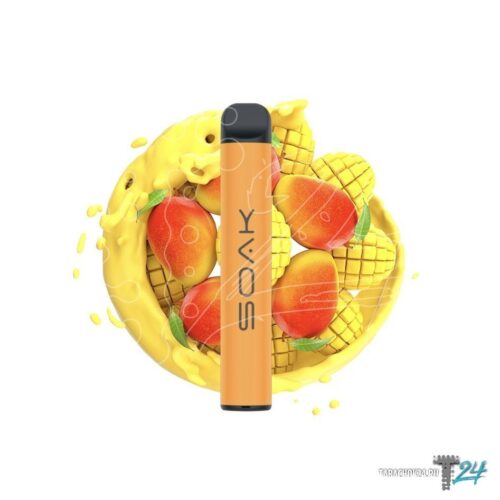 Soak / Электронная сигарета Soak Q True Mango (800 затяжек, одноразовая) в ХукаГиперМаркете Т24