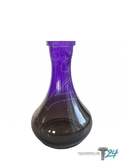 Glass / Колба Glass Drop Eco дым-фиолетовый в ХукаГиперМаркете Т24