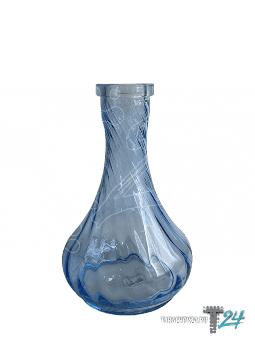 Glass / Колба Glass Drop Рифленый голубой в ХукаГиперМаркете Т24