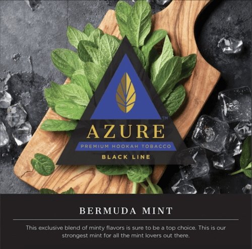 Azure / Табак Azure Black line Bermuda mint, 100г [M] в ХукаГиперМаркете Т24