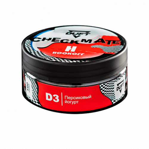 Duft / Смесь для кальяна Duft Checkmate D3 Персиковый йогурт, 100г в ХукаГиперМаркете Т24