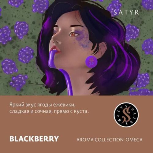 Satyr / Табак Satyr Aroma Blackberry, 100г [M] в ХукаГиперМаркете Т24