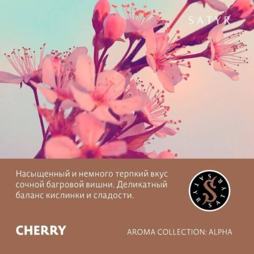 Satyr / Табак Satyr Aroma Cherry, 100г [M] в ХукаГиперМаркете Т24