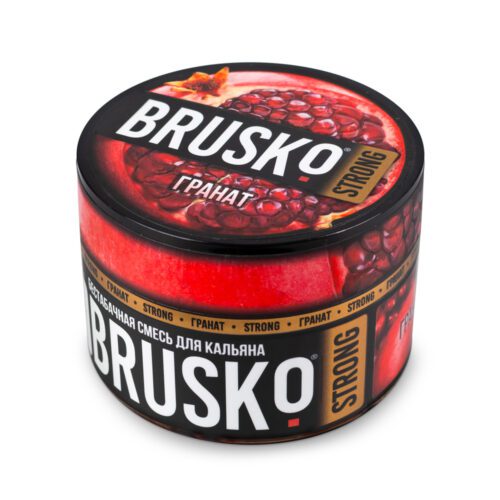 Brusko / Бестабачная смесь Brusko Strong Гранат, 50г в ХукаГиперМаркете Т24