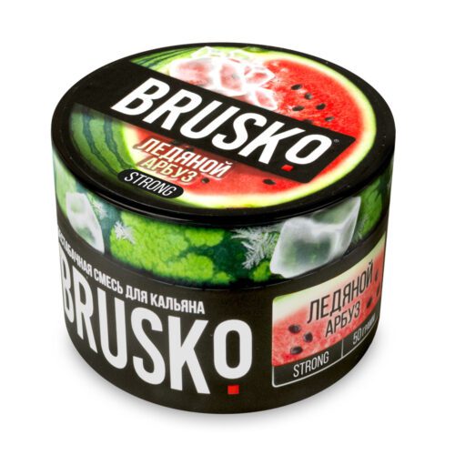 Brusko / Бестабачная смесь Brusko Strong Ледяной арбуз, 50г в ХукаГиперМаркете Т24