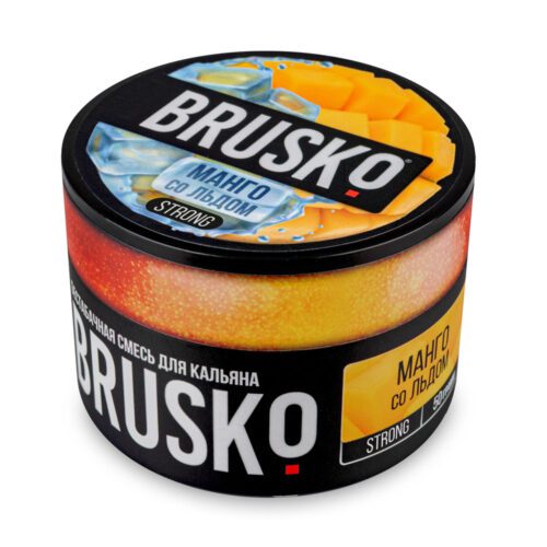 Brusko / Бестабачная смесь Brusko Strong Манго со льдом, 50г в ХукаГиперМаркете Т24