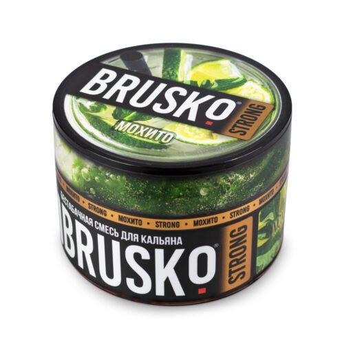 Brusko / Бестабачная смесь Brusko Strong Мохито, 50г в ХукаГиперМаркете Т24