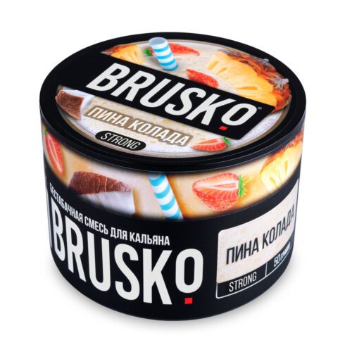 Brusko / Бестабачная смесь Brusko Strong Пина колада, 50г в ХукаГиперМаркете Т24