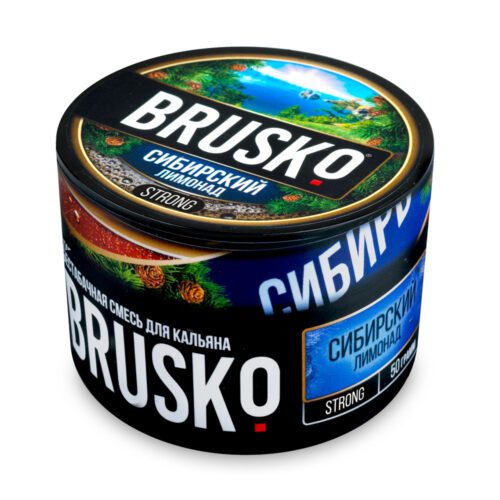 Brusko / Бестабачная смесь Brusko Strong Сибирский лимонад, 50г в ХукаГиперМаркете Т24