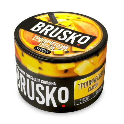 Brusko / Бестабачная смесь Brusko Strong Тропический смузи, 50г в ХукаГиперМаркете Т24