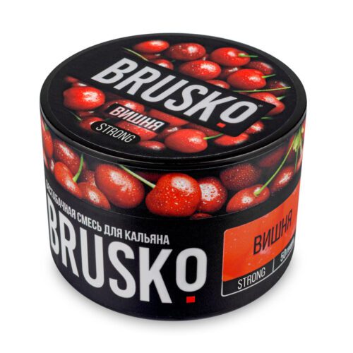 Brusko / Бестабачная смесь Brusko Strong Вишня, 50г в ХукаГиперМаркете Т24