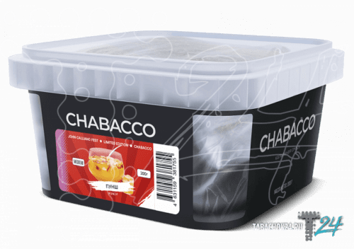 CHABACCO / Бестабачная смесь Chabacco x JohnCalliano Fest LE medium Punch, 200г в ХукаГиперМаркете Т24