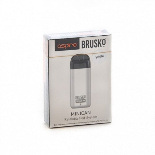 Brusko / Электронная сигарета Brusko Minican 350mAh белая (многоразовая) в ХукаГиперМаркете Т24