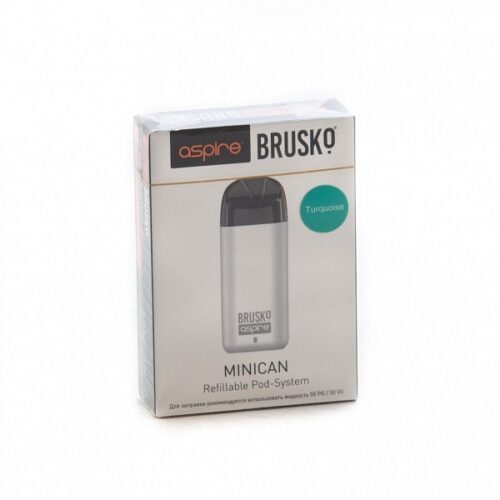 Brusko / Электронная сигарета Brusko Minican 350mAh бирюзовая (многоразовая) в ХукаГиперМаркете Т24