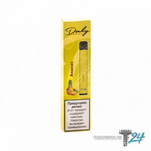 Daly Code / Электронная сигарета Daly Code Pineapple (800 затяжек, одноразовая) в ХукаГиперМаркете Т24